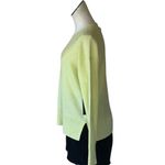 Tahari NWT  100% 2 - ply cashmere Sweater Lime Green Soft Stretch Medium Photo 2