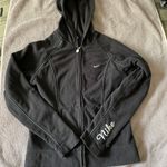 Nike Sportswear Full Zip Black Hoodie Jacket Girls Size M (8/10) Photo 2