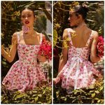 Sugar Thrillz Dolls Kill Pink Floral Magic Moves Corset Mini Dress Size XXL NWT Photo 1