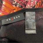 Cute Y2K fairy whimsigoth swirl stretchy 2 in 1 look mesh sleeveless top paisley Black Size M Photo 3