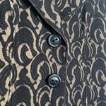 CAbi Cardigan Limited Edition Arabesque Lace Size Small S Black Tan Office Party Photo 2