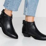 Ted Baker Black Leather Homada Ankle Studded Bootie Boots 6 Photo 1