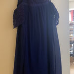 Lily Star Blue off the shoulder dress Photo 0