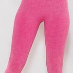 Boutique High Waist Mineral Wash Seamless Gym Yoga Workout Set M/L Pink Size M Photo 1