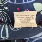 Shana Women Scrub Top L Navy Butterfly‎ Medical Uniform Nurse Workwear Dental Blue Size L Photo 8