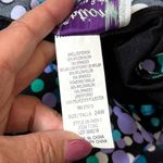 Delta Burke Sarong Front Swimsuit Swim Dress Swimdress Colorful Polkadot 24W New Blue Photo 6