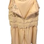Monteau Champaign Lace Sleeveless Fully Lined Boho Romper Size Small Photo 3