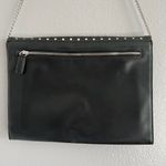 Kensie Foldover Perforated Chain Purse Black Photo 6