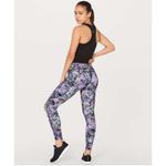 Lululemon Fast & Free 7/8 Tight II Nulux 25 Vivid Vision Black Legging Size 2 Photo 2