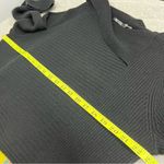 Nic+Zoe  xl Black Aysymetrical Neckline ribbed Sweater wool/laine angora blend Photo 3