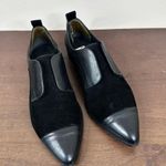 Alice + Olivia Gia Leather Suede Black Oxford Loafers Womens EU 38/ US 7.5 Black Photo 2