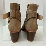 Sole Society  tan suede buckle block ankle boots size 8 Photo 2