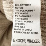 Brochu Walker  GRAY CASHMERE LAYERED WRAP RUCHED SLEEVES SWEATER SIZE XS Photo 1