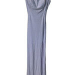 La Femme  Beaded Light Periwinkle Gown Photo 4