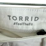 Torrid Cotton White Perfect Wide Leg Vintage Stretch Mid Rise Jeans Size 10T Photo 9