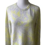 Equipment  Rei Intarsia Cashmere Sweater in Chartreuse Yellow Small NWOT Photo 2