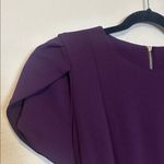 Andrew Marc  Tulip sleeve tie waist jumpsuit in Aubergine Size 8 NWT Photo 5