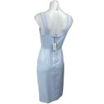 Aritzia NEW Babaton Blue Sleeveless Slit Square Neck Midi Sheath Dress Size 4 Photo 2