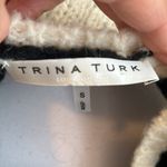 Trina Turk Irish Coffee 2 Alpaca Blend Zebra Stripe Sweater Photo 6