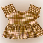 Madewell  Checkered Knit Crop Top Sz M Photo 0