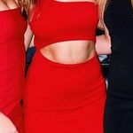 Bella Mar Red Cutout Dress Photo 0