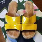 πBORNπ Cork Platform Wedge Sandal Patent Leather Size 10 Photo 3