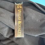 Vegas Royalty Black One Shoulder Cutout Mini Bodycon Dress Size Small Photo 4