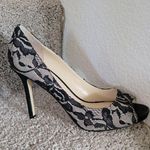Enzo Angiolini  Lace Peep Toe Heels Size 7.5 Photo 14