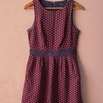 The Limited  Red & Navy Polka Dotted Dress Size 4 Tall EUC Photo 0
