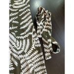 Talbots  Dress Petite Medium MP Sleeveless Green Ferns Leaf Keyhole Woodland Prep Photo 12