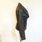 Vince  Brown Leather Jacket sz S Fitted Leather Zipper Jacket Photo 6