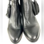 Coach Jessie Black Silky Nappa Leather Boots - Size 9 Photo 4