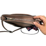 Steve Madden ‎ Mauve Crossbody Bag With Scarf Zipper Closure Photo 6