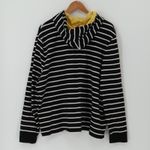 Charter Club Black White Stripe Hooded Toggle Jacket Womens Nautical Fisherman Plus Size 3X Photo 1
