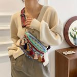 Boho Chic Waist Bag with Fringe Decor Multiple Photo 0