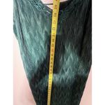 Dantelle VTG 80s DENTELLE Crepe Lace Scalloped Lingerie Slip Emerald Green M Midi Dress Photo 6