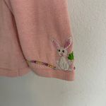 Jack B Quick Vintage Easter Sequined 3D Bunny Cardigan Size Medium Petite Photo 5