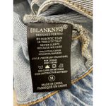 BLANKNYC Denim Jacket Crop Light Wash Drawstring Accents Womens Blue Size M Photo 8