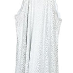 Francesca's Woman's L‎ White Lace Sheath Dress High Neck Spring Dance Homecoming Size L Photo 0