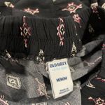 Old Navy  Skirt Womens Sz M Maxi Tiered Black Pink Printed Long Old Money Flowy Photo 1