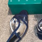 NWT David Tate Navy Blue Slingback Heels (Double Wide) Size undefined Photo 3