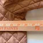 Lands' End  Womens Quilted Barn Coat Jacket Tan‎ Brown Lightweight Classic Photo 6