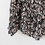 Chico's Chico’s Abstract Print Crinkle Lined Full A Line Skirt Sz L Photo 3