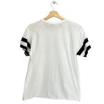 Island Addict White Short Sleeve Graphic Print T-Shirt w/ Stripes Size Small Photo 4