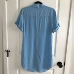 Equipment  Femme Womens Silk Shirt Tunic Dress Size S/P Blue Luxury Classic Photo 2