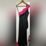 Mac Duggal NEW 49444 DRESS One Shoulder Bow
Maxi Gown in Black and Fuschia 0 Photo 5