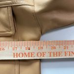 Maeve Tan Camel Tone Faux Leather Oversized Jacket Size XXS Photo 10