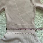 Sandro Dress Esmera Wrap Effect Stretch Knit V-neck Pastel Pink 36 Photo 11