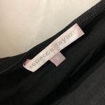 Rebecca Taylor Womens Black One Shoulder Ruched Flutter Sleeve Dress Size 8 Photo 2