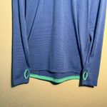 Champion  Blue and Mint Green Sweatshirt SZ L Athletic Longsleeve Performance Top Photo 1